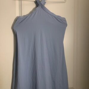 Blue summer halter style dress